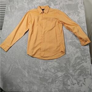 Van Heusen Men's Orange and White Bengal Stripe Button Down Shirt